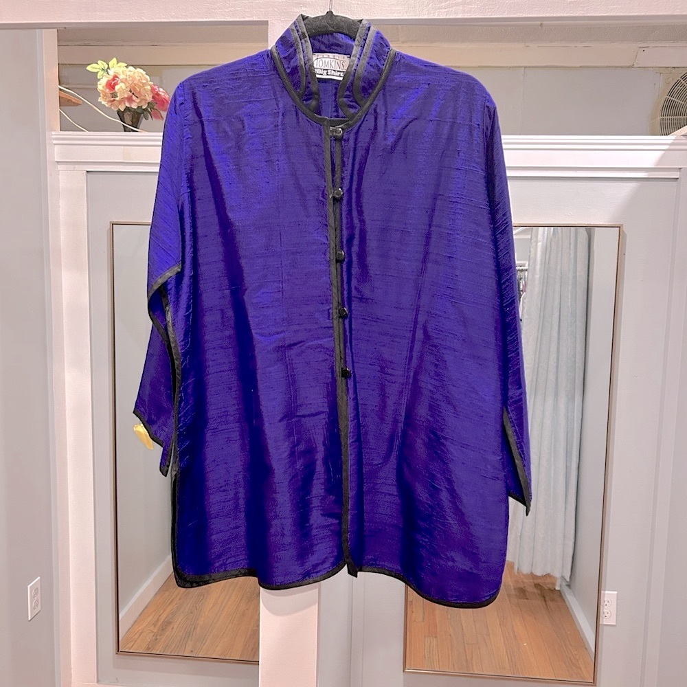 Mandarin Button Up Blouse